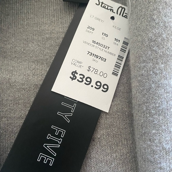 Gray Textured Knit Cardigan Sweater Open Front - Picture 3 of 7